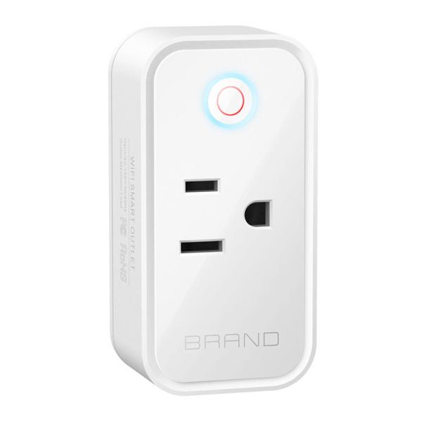 Cheap WEP/TKIP/AES Wifi Power Plug , Home Automation Plugs No Hub Required for sale