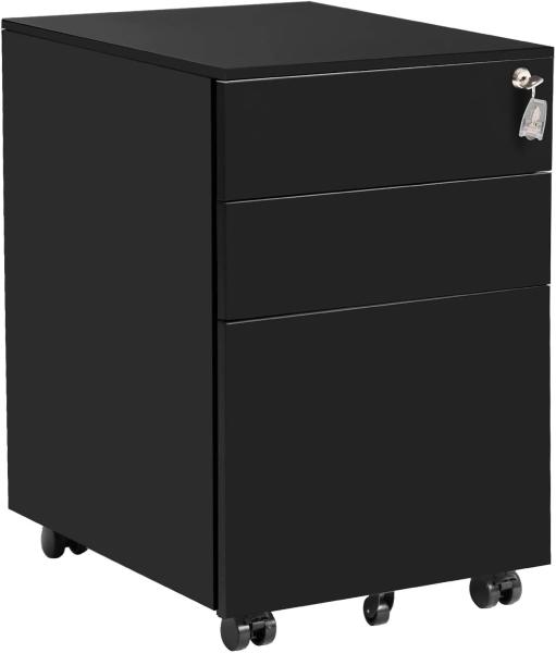Cheap Locking File Cabinet 3 Drawer Rolling Metal Mobile File Cabinet for sale