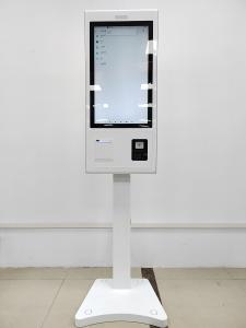 White Queue Ticket Kiosk Restaurant Self Service Ordering Kiosk Terminal