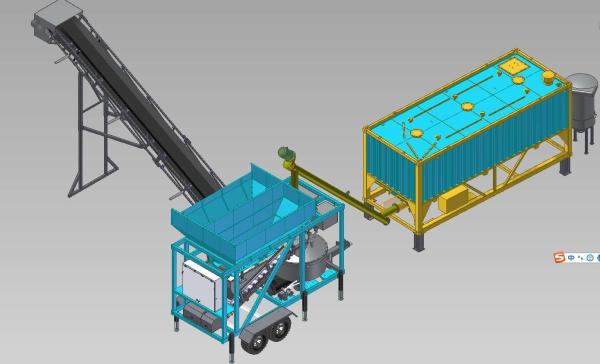Cheap Container Cement Silos 26m3 Small Concrete Batch Plant for sale
