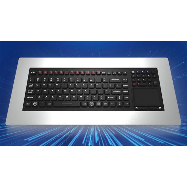 Cheap Rugged Panelmount Usb Industrial Computer Keyboard With Touchpad for sale