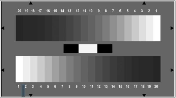Cheap OECF / NOISE Digital Image Resolution Chart YE0259 20 Gray Patches Chart Transparent for sale