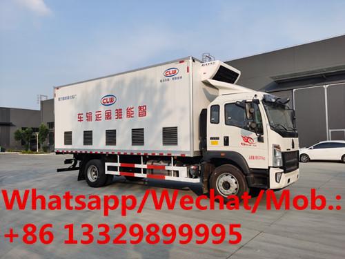 Cheap HOT SALE! SINO TRUK HOWO 4*2 LHD 5.6m length 220hp day old chick transported vehicle, poultry baby chick van truck for sale