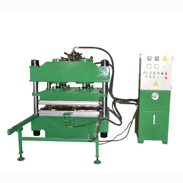 Rubber Tile Vulcanizing Machine with Push-Pull Device 550×550×45 Heating Plate and 4 Layers for Efficient Floor Tile Production