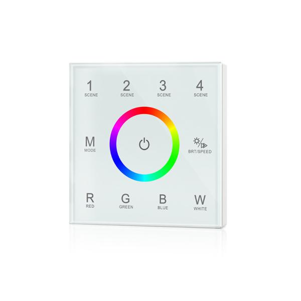 Cheap Ultra Sensitive RGBW LED Controller , Led Dimmer Touch Panel No Noise for sale