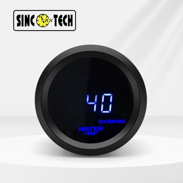 Cheap Sinco Tech 6114 LED 2'' Water Temp Gauge Meter Auto Mobile Blue Led Display for sale