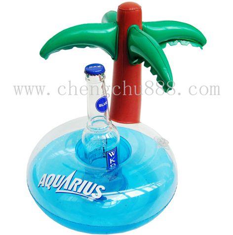 Cheap Inflatable palm tree bottle holder for sale