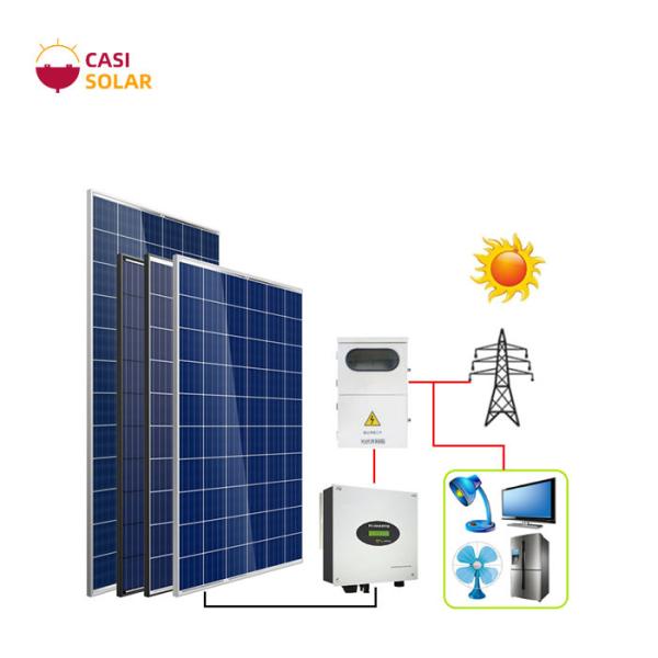 Cheap Complete Set TUV 10kw Solar System On Grid Hybrid Solar Inverter for sale