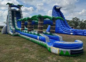 China Big Kid Inflatable Water Slides Outdoor Game PVC Giant Double Water Slide Inflatable on sale