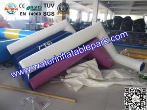 Water Park Pool Floating Inflatable Water Slide / Airtight Floating Slide