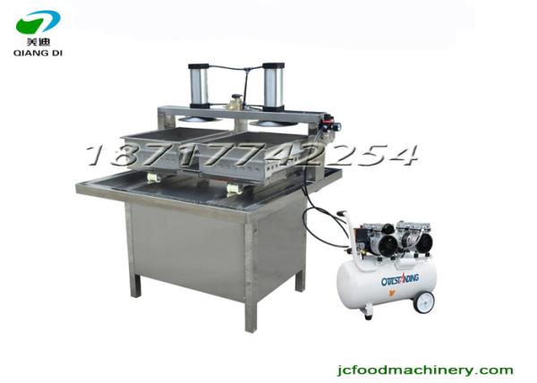 Cheap Pneumatic double tofu mould forming machine/tofu maker equipment for sale