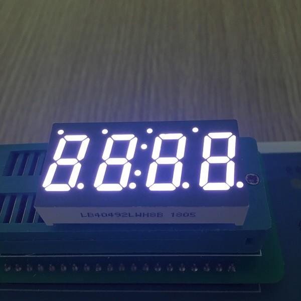 Cheap Refrigerator Control 4 Digit Seven Segment Display 0.49" Ultra White Custom Design for sale