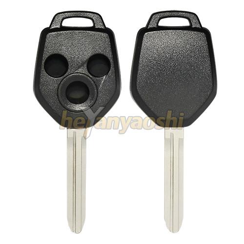 Cheap Subaru 3 Buttons Smart Key Shell with Emergency Key Insert for sale