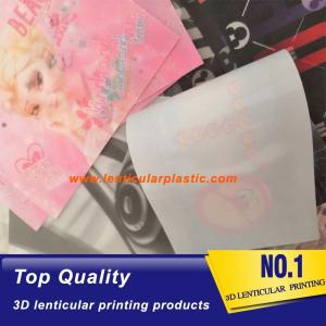 China 3d depth lenticular fabric printing - soft tpu lenticular lens printing images for sewing onto apparel on sale