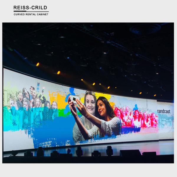 Cheap 2.5mm Pixels Curved LED Display Inside Soft Image High Color Coordinates for sale