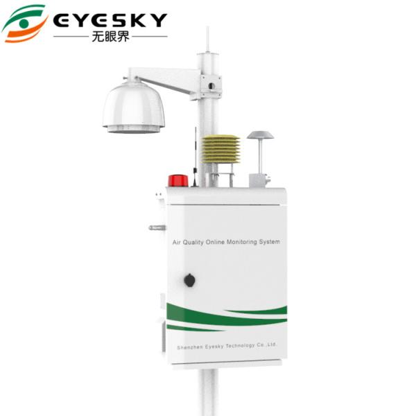 Cheap AQMS Environmental Monitoring Systems , Real-Time Data Upload, Solar Energy And Power Dual Electricity Supply Mode for sale