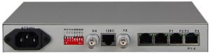 Mini type pcm multiplexer 4POTS over E1 MUX ,FXO and FXS port, EM2/4 audio interface， 4Voice Multiplexer
