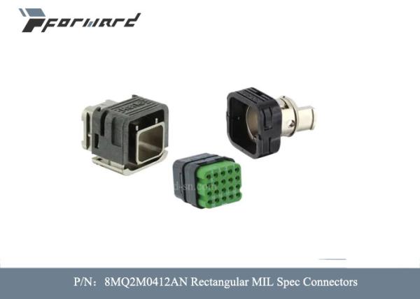 Cheap Aviation Parts 8MQ2M0412AN Rectangular MIL Spec Connectors Length  22 mm for sale