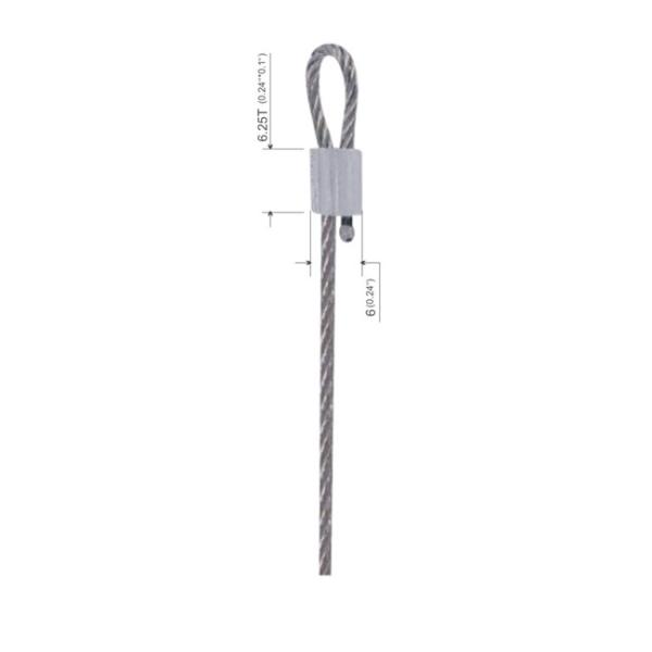 Cheap Cable Loop Die Cast Terminals Galvanized Wire Rope Components YW86028 for sale