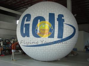 White Fireproof reusable inflatable advertising helium balloons for Sporting events