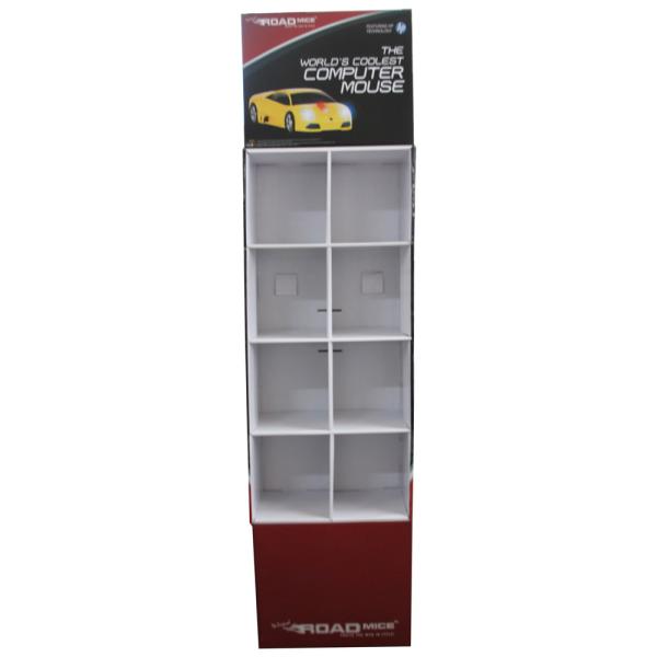 Cheap Customized Corrugated Cardboard Display Stands For Mouse / Keyboard for sale