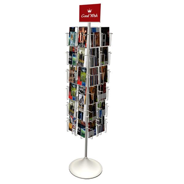 Cheap Custom Logo Printing Height 1650mm Rotating Display Rack TUV Approval for sale