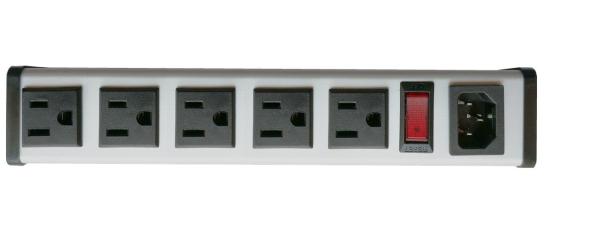 Cheap SFC-IEC-A1B series 5 to 14" 15Amp  metal Hardwired Power Strip with 5Outlets for sale