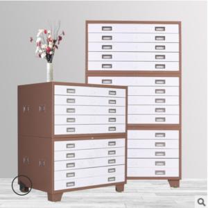 Multi Layer 0.069cbm Ergonomic Handle Metal Drawer Cabinet Knocked Down Structure