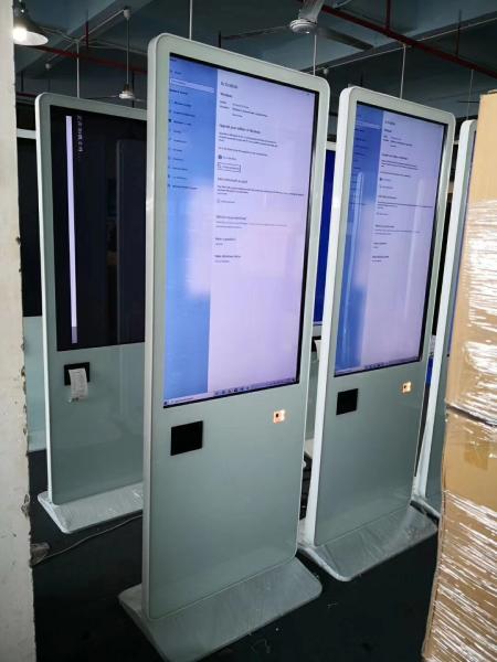 Cheap All In One Pc Lcd Touch Screen Kiosk 43" With Thermal Printer / Qr Code Scanner for sale