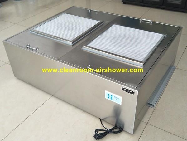 SS304 Fan Filter Unit Class 100 Clean Clothes Cabinet Laminar Flow Hood FFU On The Top