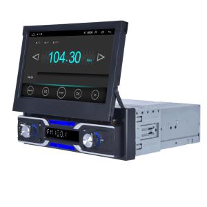 China 7'' Car Radio Retractable Screen Android 11 Car Multimedia Player GPS MP5 on sale