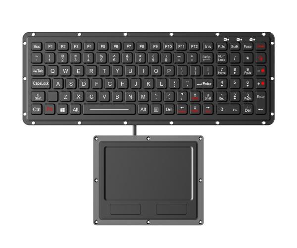 Cheap Rugged EMC Keyboard Lightweight With Touchpad Backlight Military Keyboard for sale