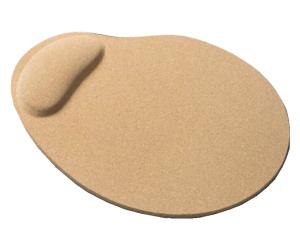 Best Eco Wrist Support Cork Board Mouse Pad 5000pcs 24.5x20cm Oval wholesale