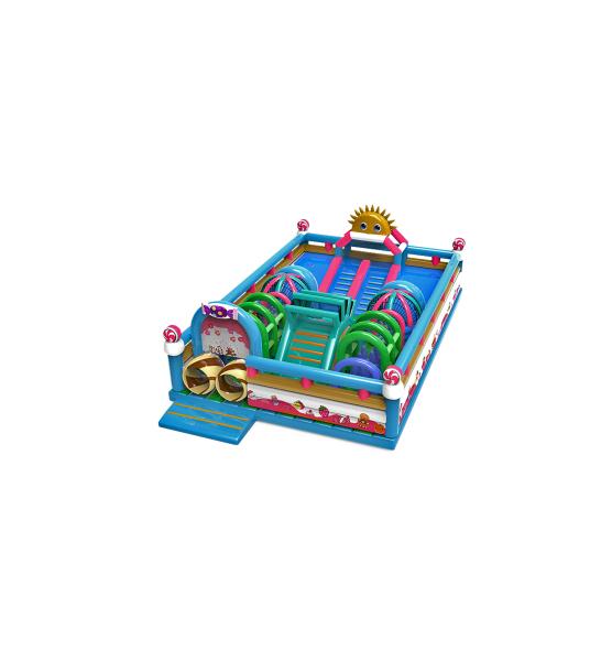 Cheap Customized Obstacle Children Fun Park Inflatable Slide Bouncy for sale