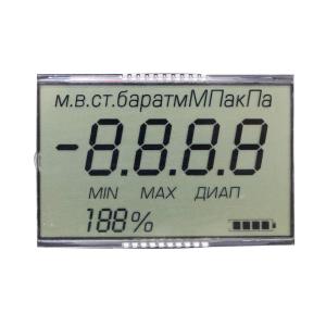 Best OEM Segment HTN LCD Display Monochrome Reflective Polarizer Type Metal Pin Connector wholesale