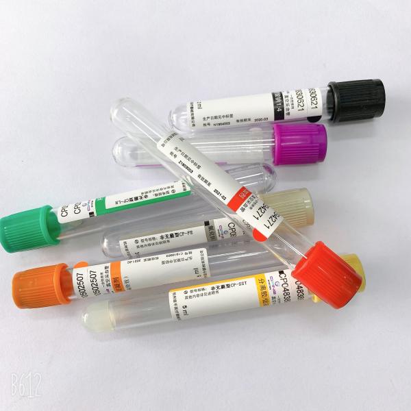 Cheap Non Toxic Blood Sample Bottles Single Use Universal Color Coded for sale
