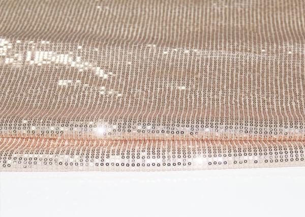 Cheap Champagne Gold Flat Shine Sequin Fabric For Formal Dress With High Color Fastness for sale