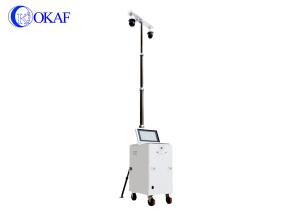 China 360 Degree Mobile Sentry Surveillance Trailers Solar Trailer Mounted Light Towers on sale