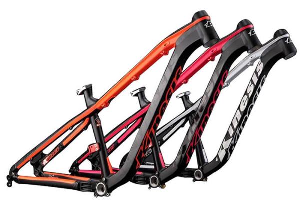 Cheap Black / Orange Mtb Mountain Bike Frame Aluminum Alloy Hardtail AM Riding Style for sale