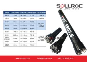 Connection Thread 3 Metzke Reverse Circulation Hammer SRC3.5Y RC Hammer For Drilling