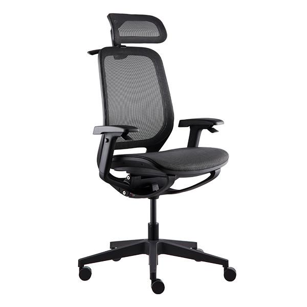 Cheap Auto Fitting Headrest Ergonomic Mesh Task Chair 350mm Nylon Base for sale