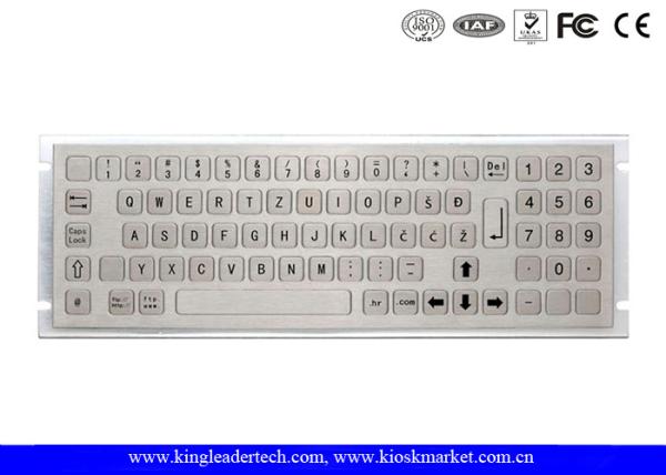 Cheap Panel Mount Multimedia Kiosk Keyboard Panel Mount With Number Keypad In Flat Keys for sale