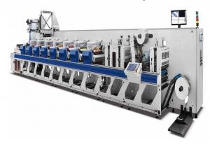 China Automatic Flexographix Label Printing Machine With Die Cutter on sale