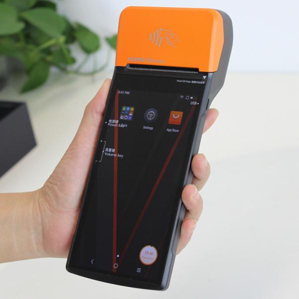 Cheap 4G NFC Touch Screen Handheld Pda Devices With Barcode Scanner for sale