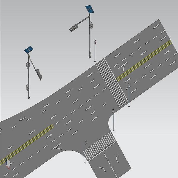 Cheap T Type Octagonal Shape 6M Cantilever Traffic Light Post for sale