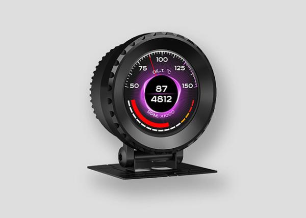 Cheap Black Silver Universal Car Gauge Meter OBD2 Multi Function Gauge for sale
