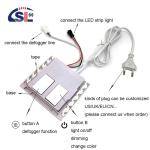 Large Two Buttons Touch Sensor Switch with Bracket Easy Installation DC12V