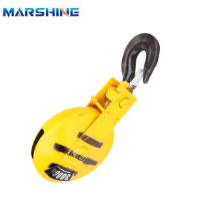 China Double Sided Hooks Stringing Block Anti-Static Portable Steel Lifting Electric Hoist Pulley Block on sale