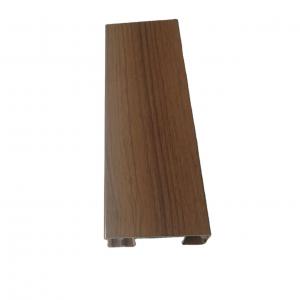 Best Heat Transfer Surface Wood Grain Aluminium Profile Section For Construction wholesale
