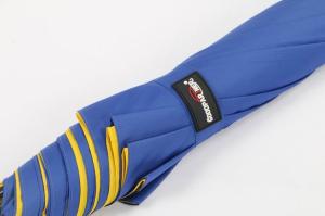 China 30 Inch Black&Yellow Double Canopy Golf Umbrella With Custom Logo Printing on sale